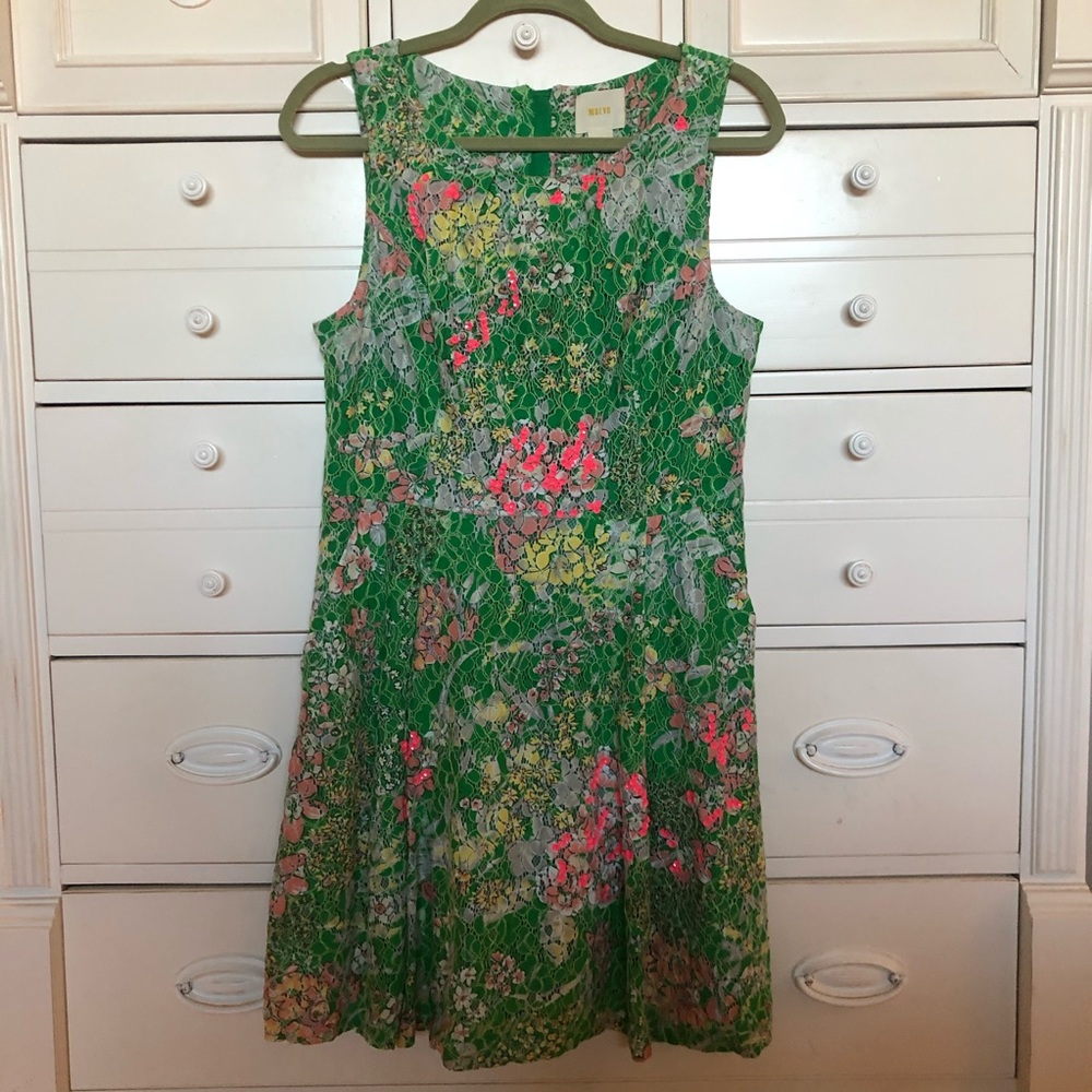 Anthropologie Maeve lace and sequin dress size 10